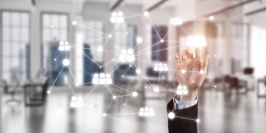 ekran dokunaklı işkadını el 