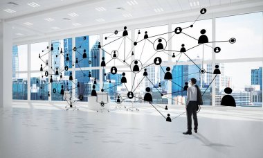 Ofiste zarif işadamı 