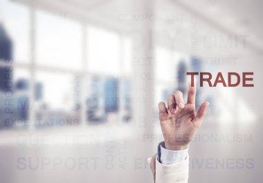 iş sözcüklerin ekranla dokunmadan el