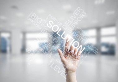 iş sözcüklerin ekranla dokunmadan el