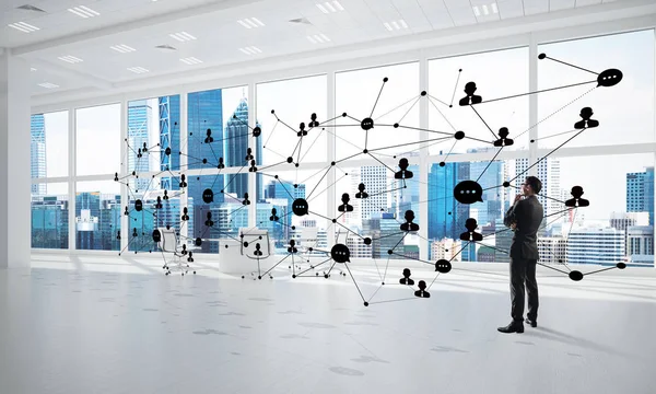 Ofiste zarif işadamı 