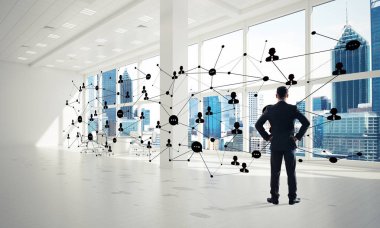 Ofiste zarif işadamı 