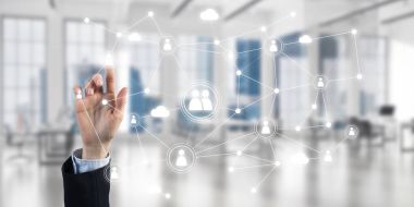 ekran dokunaklı işkadını el 