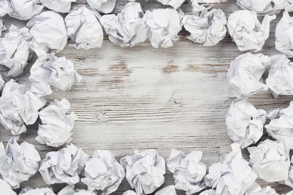 Jeu de boules de papier froissées — Photo