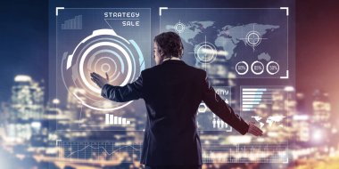 işadamı sanal Masası ile çalışma 