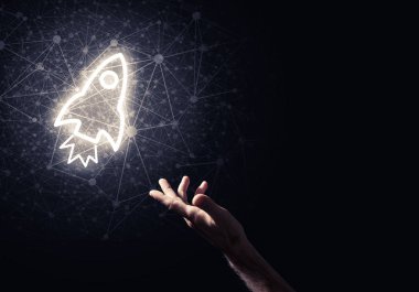 Roket parlayan simgesi 