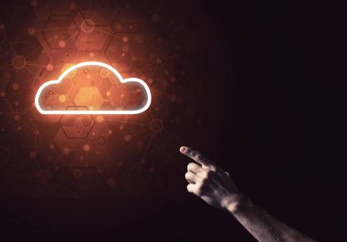 parlak bulut bilgisayar kavramı