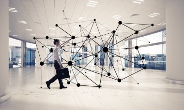 Modern ofis iç zarif işadamı 