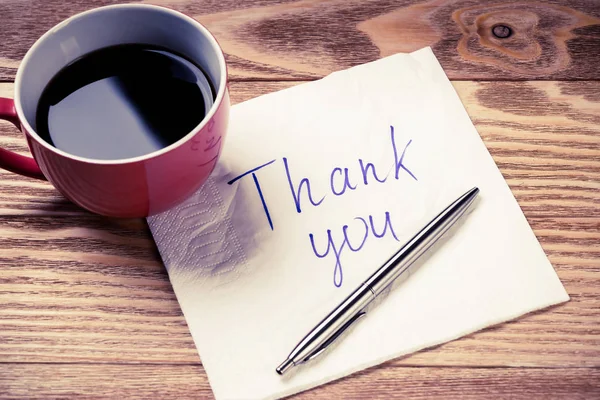 Kahve fincanı kalem ve peçete