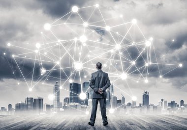 Ağ çizilmiş kavramı seyir işadamı