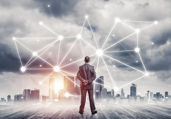 Ağ çizilmiş kavramı seyir işadamı