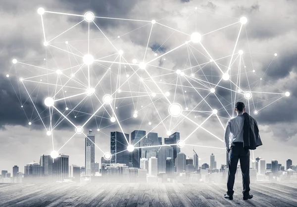 Ağ çizilmiş kavramı seyir işadamı