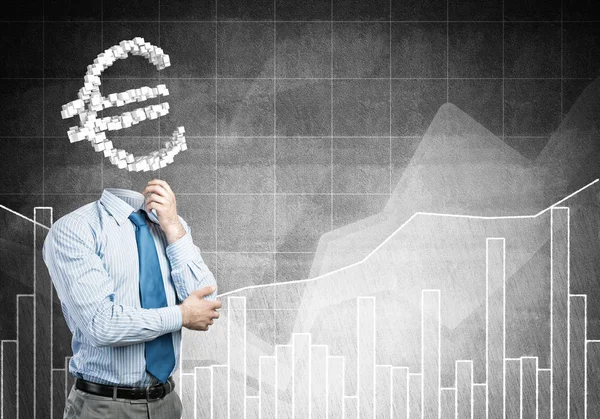 Meçhul işadamı kamera kafası yerine ile