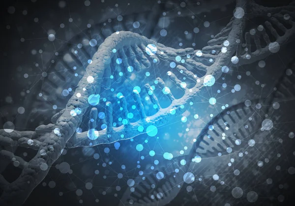 Molécules d'ADN fond — Photo