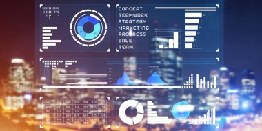Sanal panel, grafik ve diyagramlar ile
