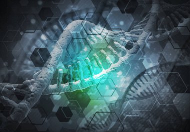 DNA molekülleri arka plan