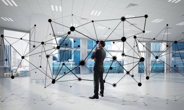 modern ofis iç işadamı