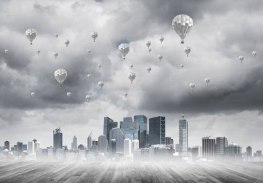 Tanıklarımız ile Modern cityscape