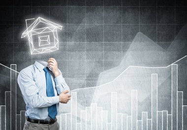 Evin model ile işadamı