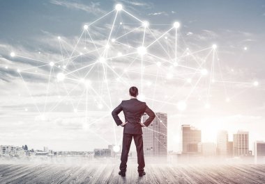 Ağ çizilmiş kavramı seyir işadamı