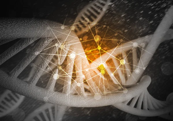 DNA molecules background — Stock Photo, Image