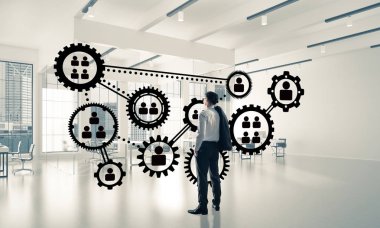 modern ofis iç işadamı