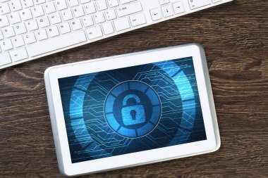 Tablet pc ile iş işyeri 