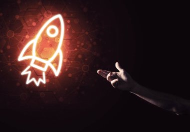 Roket parlayan simgesi