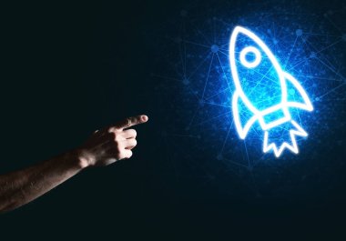 Roket parlayan simgesi