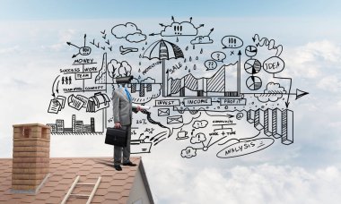 işadamı Kamera zoom ile