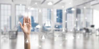 İş dünyası için modern kablosuz teknolojiler ve dünyanın her yerindeki insanları bağlamak