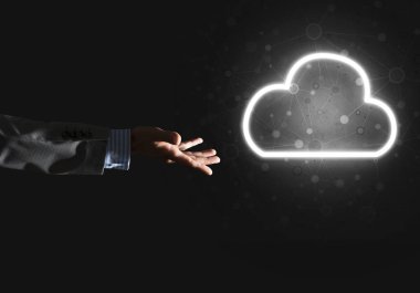 parlak bulut bilgisayar kavramı