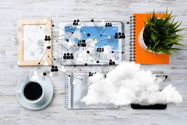 modern çalışma alanı başı işleri ile