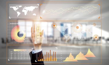 İş dünyasının küreselleşmesi ve ağ kurulması için modern teknolojilerin kullanılması kavramı