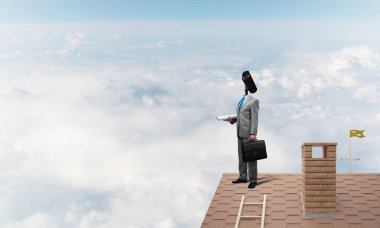 işadamı Kamera zoom ile