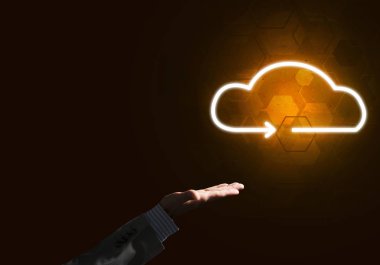 parlak bulut bilgisayar kavramı