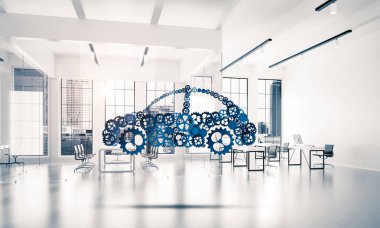 Vites yapılan araba simgesi