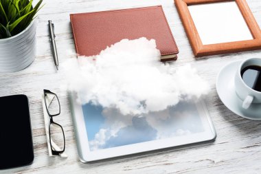 modern çalışma alanı başı işleri ile