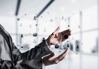 İş iletişimi olarak kablosuz teknolojiler.