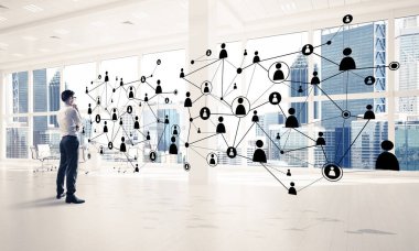 3d ofis iç zarif işadamı 