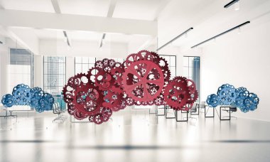 Kablosuz bağlantı ve etkileşim pres sembolü olarak mekanizmaları