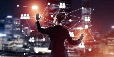 işkadını gece cityscape karşı 