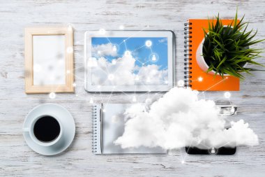 modern çalışma alanı başı işleri ile