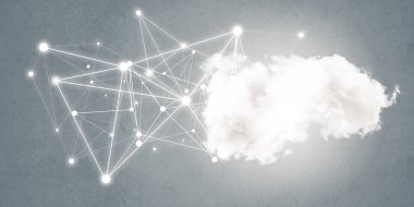 Arka plan resmi sosyal bağlantı kavramı ile 