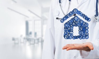  kadın doktor gösteren simge