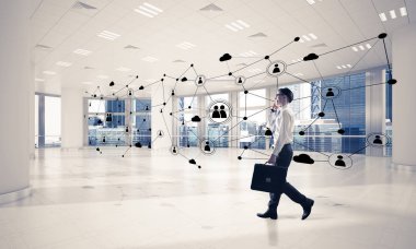 3d ofis iç zarif işadamı 