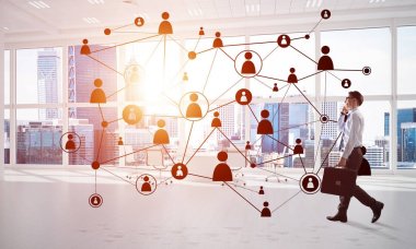 3d ofis iç zarif işadamı 