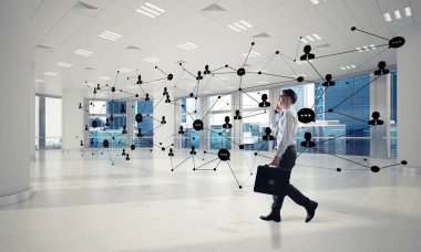 3d ofis iç zarif işadamı 