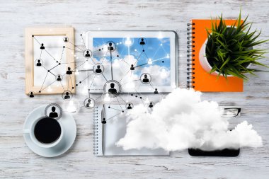 modern çalışma alanı başı işleri ile