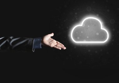 parlak bulut bilgisayar kavramı